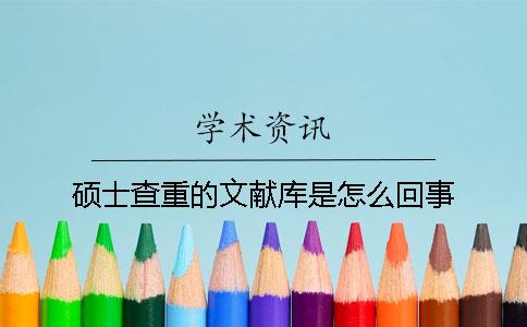 硕士查重的文献库是怎么回事