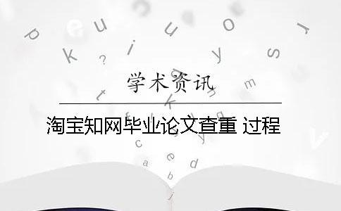 淘宝学术毕业论文查重 过程